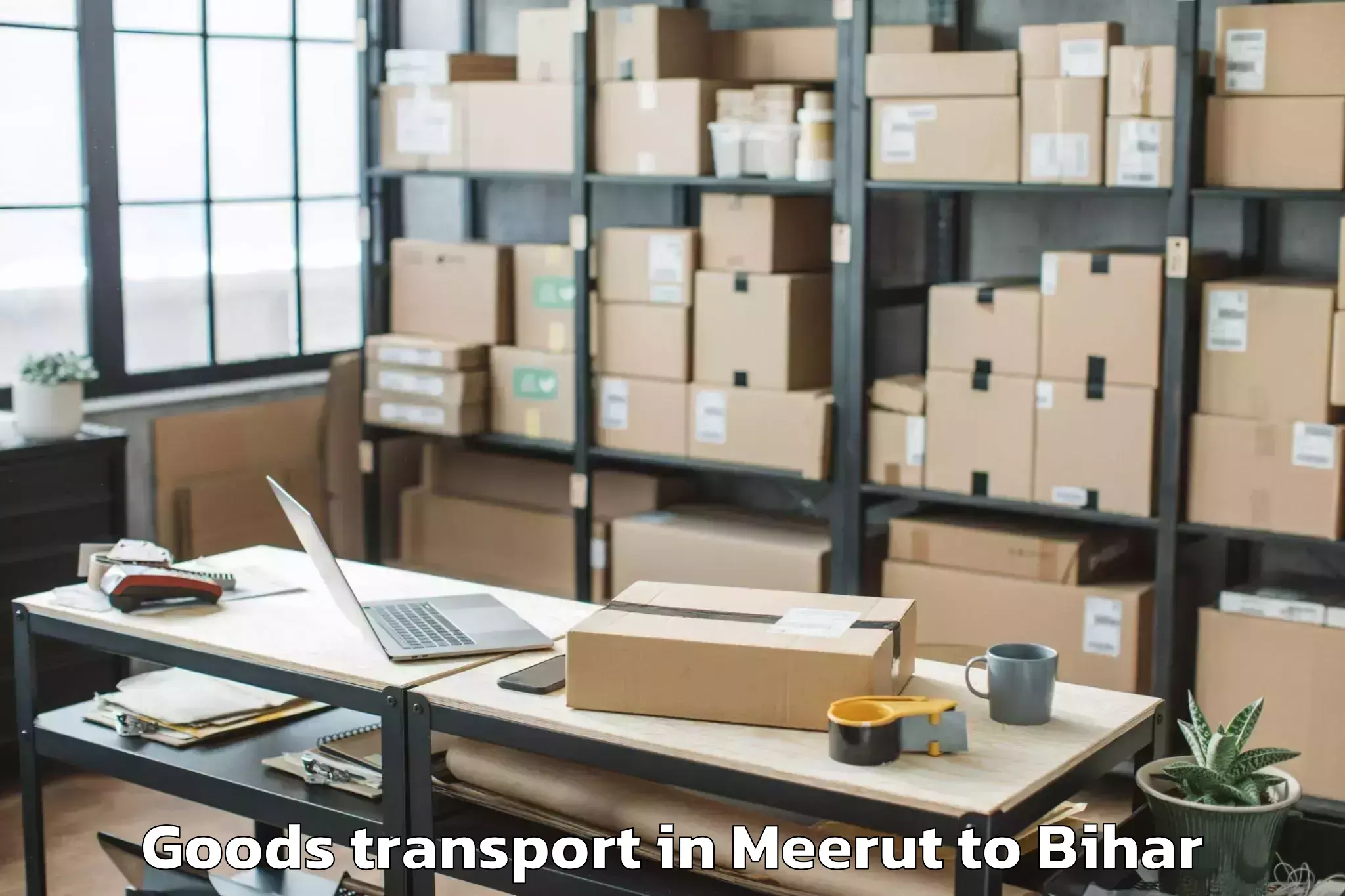 Book Meerut to Kalyanpur Samastipur Goods Transport Online